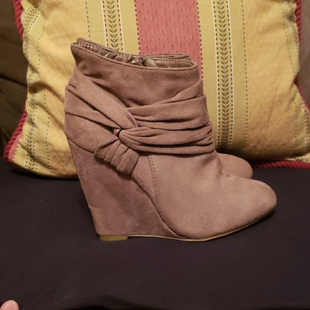 Wedge booties